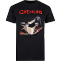 Schwarz-Grau-Rot - Front - Gremlins - T-Shirt für Herren