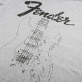 Grau - Side - Fender - T-Shirt für Herren Langärmlig
