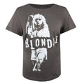 Hellgrau-Weiß - Front - Blondie - "Singing" T-Shirt für Damen
