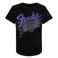 Schwarz - Front - Fender - "Classic" T-Shirt für Damen