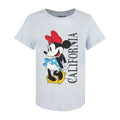 Himmelblau - Front - Disney - "California" T-Shirt für Damen