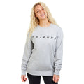Grau meliert - Side - Friends - Sweatshirt für Damen