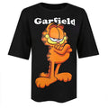Schwarz - Front - Garfield - "Smug" T-Shirt für Damen