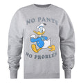 Grau - Front - Disney - "No Pants No Problem" Sweatshirt für Damen