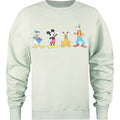 Salbei - Front - Mickey Mouse & Friends - "Line Up" Sweatshirt für Damen