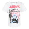 Weiß-Rot-Blau - Front - Jaws - T-Shirt für Damen