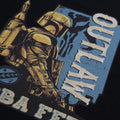 Schwarz - Side - Star Wars: The Book Of Boba Fett - "Outlaws" T-Shirt für Herren Langärmlig