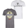 Weiß-Grau - Front - Guinness - T-Shirt für Herren (2er-Pack)