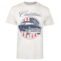 Ecru - Front - GM Motors - "Cadillac" T-Shirt für Herren