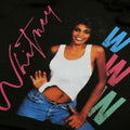 Schwarz - Side - Whitney Houston - "80s" Kurzes Hoodie für Damen