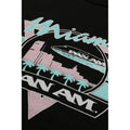 Schwarz - Back - Pan Am - "Miami" T-Shirt für Herren
