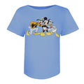 Indigoblau - Front - Disney - "Mickeys Crew" T-Shirt für Damen