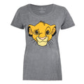 Graphit meliert - Front - The Lion King - T-Shirt für Damen