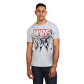 Grau meliert - Side - Marvel - "Trio Heroes" T-Shirt für Herren