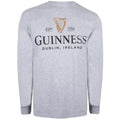 Grau meliert - Front - Guinness - T-Shirt für Herren Langärmlig