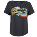Grau meliert-Gelb - Front - Wonder Woman - T-Shirt für Damen