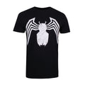 Schwarz - Front - Marvel - "Venom Emblem" T-Shirt für Herren