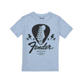 Hellblau - Front - Fender - "Guitar Pick" T-Shirt für Jungen