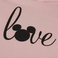Altrosa - Side - Disney - "Love Mickey" Kapuzenpullover für Damen