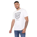 Weiß - Side - Transformers - T-Shirt Logo für Herren