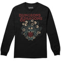 Schwarz - Front - Dungeons & Dragons - "Beholder Die" T-Shirt für Herren Langärmlig