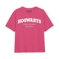 Fuchsie - Front - Harry Potter - "School" T-Shirt für Mädchen