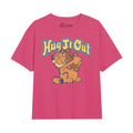 Fuchsie - Front - Garfield - "Hug It Out" T-Shirt für Mädchen