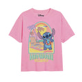 Hellrosa - Front - Lilo & Stitch - "Surf Club" T-Shirt für Mädchen