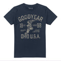 Marineblau - Front - Goodyear - "Ohio USA" T-Shirt für Herren