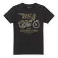 Schwarz - Front - BSA - "Birmingham Small Arms" T-Shirt für Herren