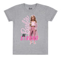 Grau - Front - Barbie - "Be Strong" T-Shirt für Mädchen