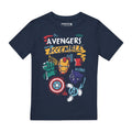Marineblau - Front - Marvel Avengers - "Trio" T-Shirt für Jungen