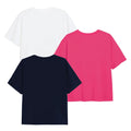 Weiß-Pink-Marineblau - Back - Peppa Pig - T-Shirt für Mädchen (3er-Pack)