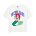Weiß - Front - Little Mermaid - "Collegiate" T-Shirt für Mädchen