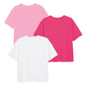 Pink-Weiß - Back - Tinkerbell - T-Shirt für Mädchen (3er-Pack)