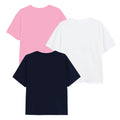 Pink-Weiß-Marineblau - Back - Disney - "Minnie Mouse & Daisy" T-Shirt für Mädchen (3er-Pack)