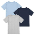 Blau-Marineblau-Grau - Back - Jaws - "No Swimming" T-Shirt für Jungen (3er-Pack)