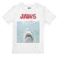 Weiß - Front - Jaws - T-Shirt für Jungen