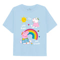 Hellblau - Front - Peppa Pig - "Rainbows & Friends" T-Shirt für Mädchen  Langärmlig