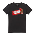 Schwarz - Front - Marvel - "Choc Brick" T-Shirt für Herren