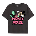 Holzkohle - Front - Disney - "Mickey Mouse Holiday" T-Shirt für Mädchen