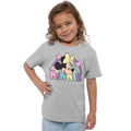 Grau - Side - Disney - "Rainbow Head" T-Shirt für Mädchen