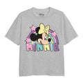 Grau - Front - Disney - "Rainbow Head" T-Shirt für Mädchen