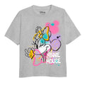 Grau meliert - Front - Disney - T-Shirt für Mädchen