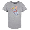 Grau meliert - Front - Dumbo - "Happy" T-Shirt für Damen