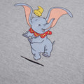 Grau meliert - Side - Dumbo - "Happy" T-Shirt für Damen