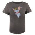 Anthrazit - Front - Dumbo - "Happy" T-Shirt für Damen