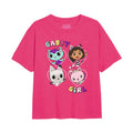 Fuchsie - Front - Gabby's Dollhouse - "Friends" T-Shirt für Mädchen