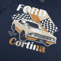 Marineblau - Side - Ford - "Cortina" T-Shirt für Herren