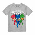 Grau - Front - PJ Masks - "Heroes Trio" T-Shirt für Jungen